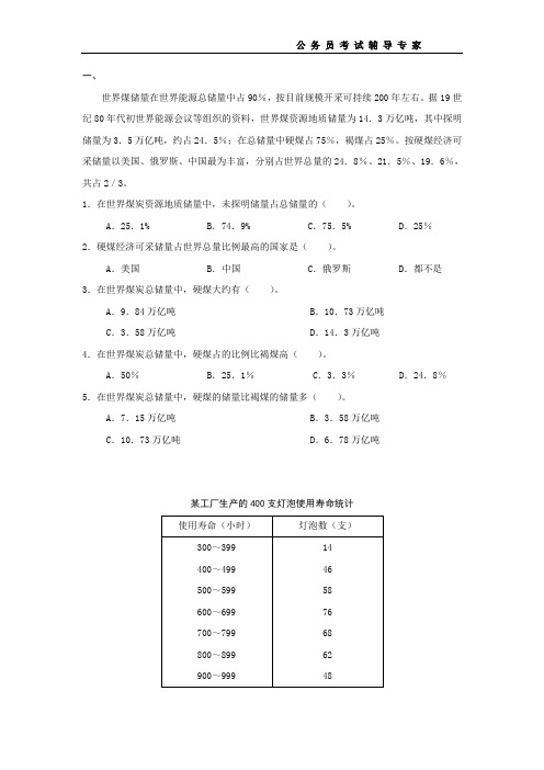 资料分析练习题及解析