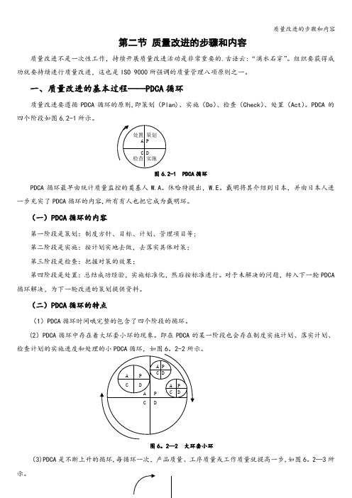 质量改进的步骤和内容