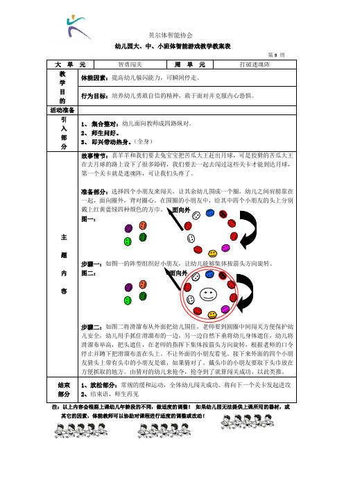 贝尔体智能教案