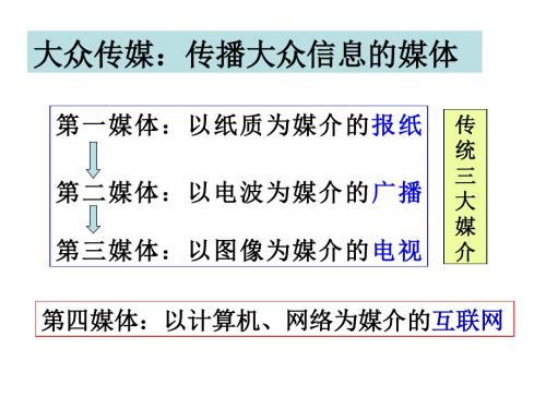 大众传播媒介的更新