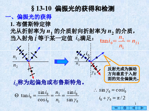 13-10偏振光的获得和检测