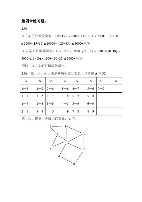 生产运作管理 第三版 课后习题答案