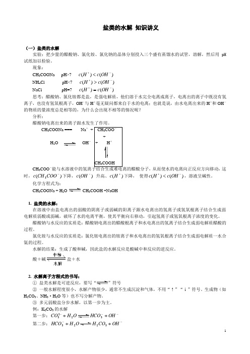 盐类的水解_知识