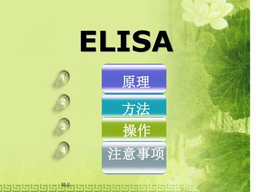 ELISA原理、方法、操作及注意事项课件.ppt