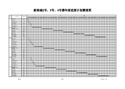 年度进度计划横道图