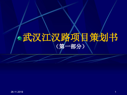 武汉江汉路项目策划书(ppt 73页)