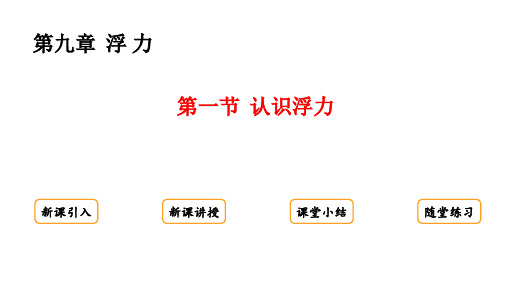 认识浮力 课件 物理沪科版八年级全一册