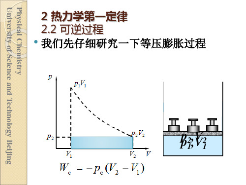 0060 第2章 热力学第一定律 第2节 可逆过程 第3节 第一定律 第4节 等容过程与等压过程