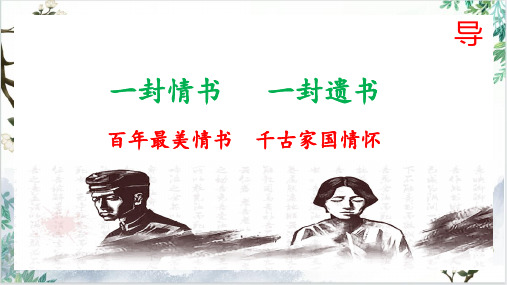 11.2《与妻书》课件(共41张PPT)2023-2024学年统编版高中语文必修下册.ppt