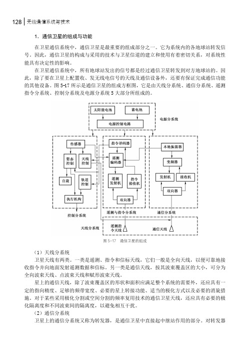 1．通信卫星的组成与功能_无线通信系统与技术_[共2页]