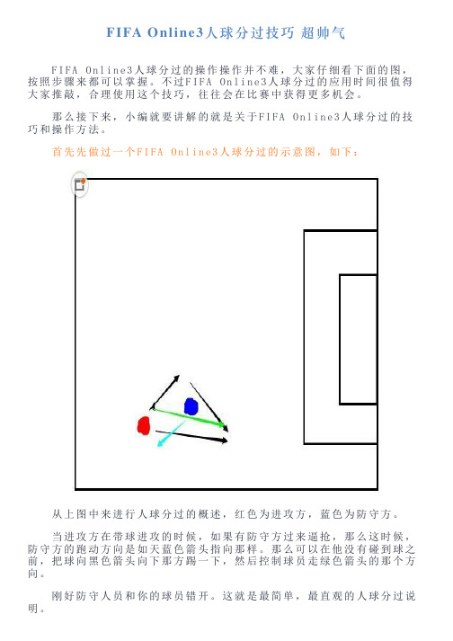 FIFAOnline3人球分过技巧超帅气