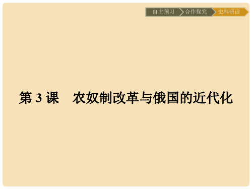 高中历史 第七单元 1861年俄国农奴制改革 7.3 农奴制