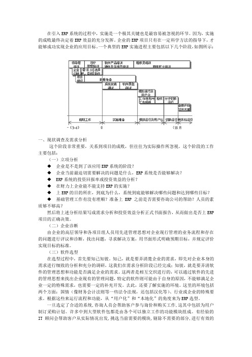 ERP案例_ERP实施过程分析