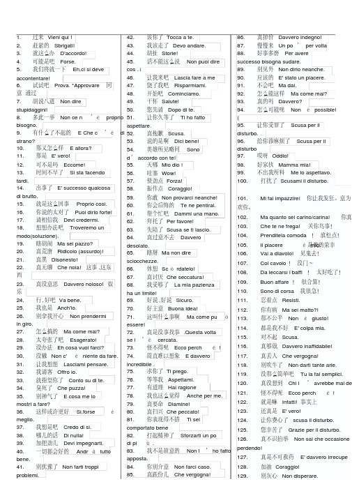 意大利语400句