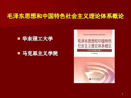 第一章马克思主义中国化及其两大理论成果的关系专题