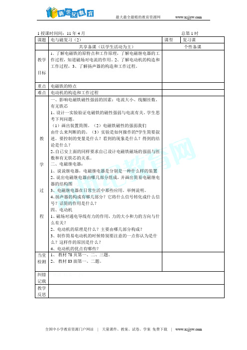 第九章《电与磁》