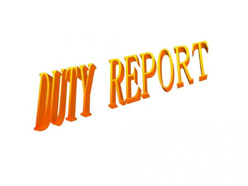 duty report