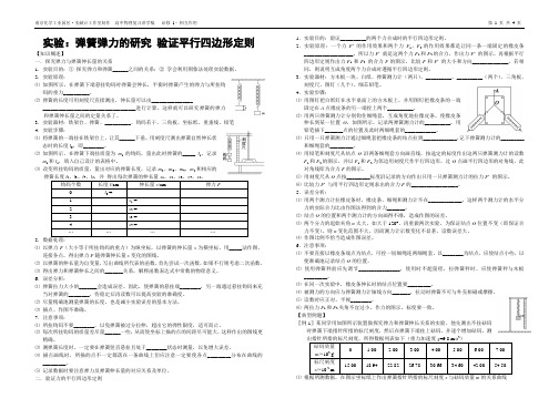 08-实验：研究弹簧弹力与验证平行四边形定则