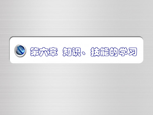 第六章 知识技能的学习
