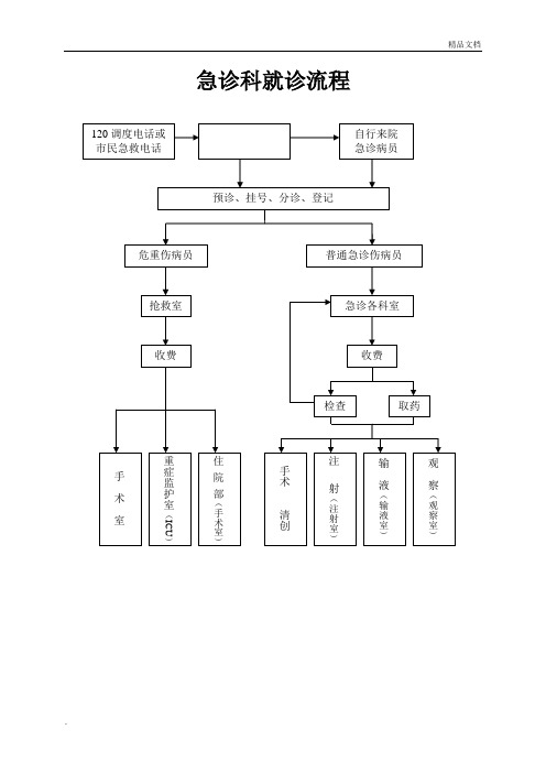 急诊就诊转运管理流程