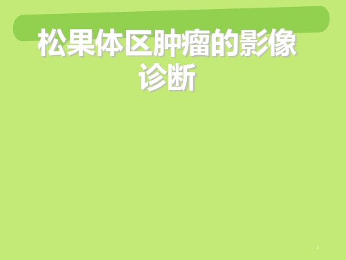 松果体区肿瘤的影像诊断 ppt课件