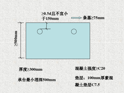 桩基承台设计讲义讲稿含示意图计算书