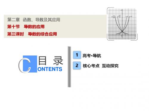 2019届高三数学一轮复习精品课件：第二章 第10节 第3课时 导数的综合应用