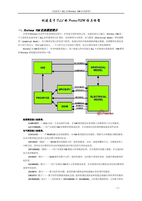 创建基于DLL的Proteus VSM仿真模型