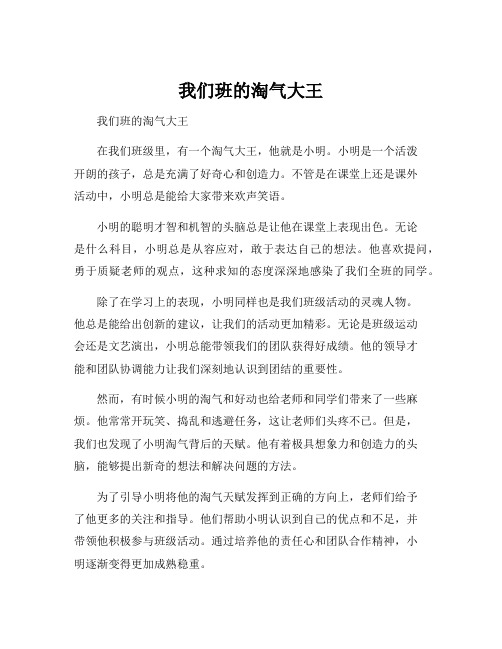 我们班的淘气大王