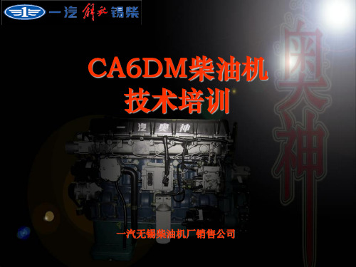 CA6DM柴油机培训