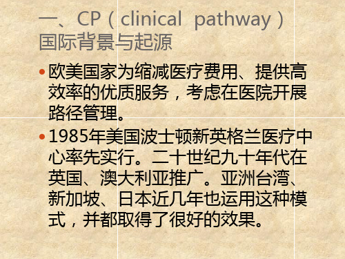 临床路径(修改版)PPT课件(1)