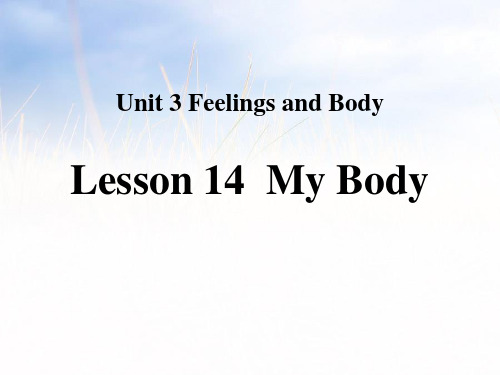 冀教版三年级英语上册 (My Body)Feelings and Body 教学课件