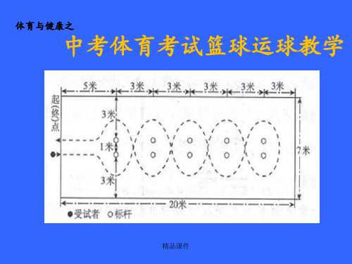 中招体育考试篮球运球过障碍教学