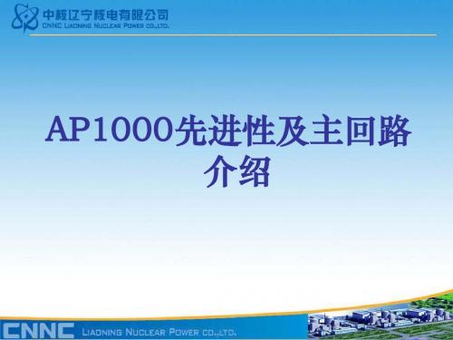 AP1000先进性及主回路介绍