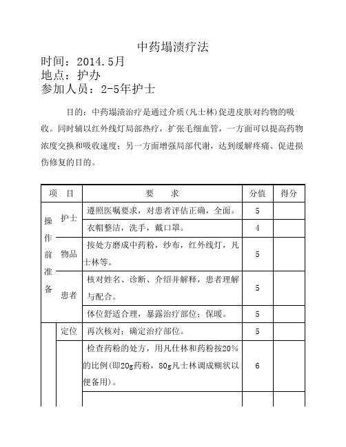 5月份中药塌渍疗法