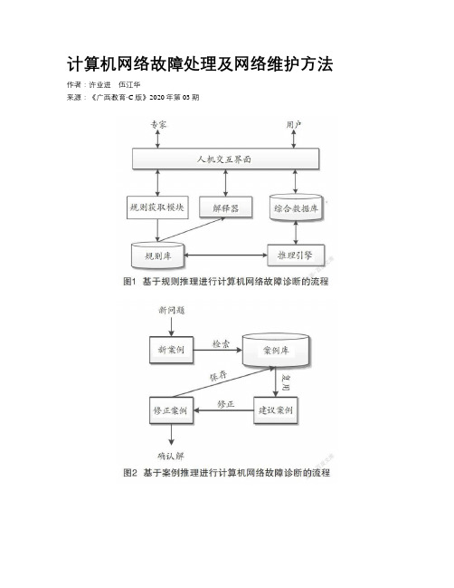 计算机网络故障处理及网络维护方法