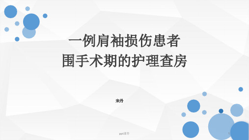 肩袖损伤护理查房  ppt课件