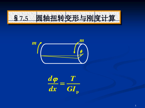 11圆轴扭转变形与刚度计算