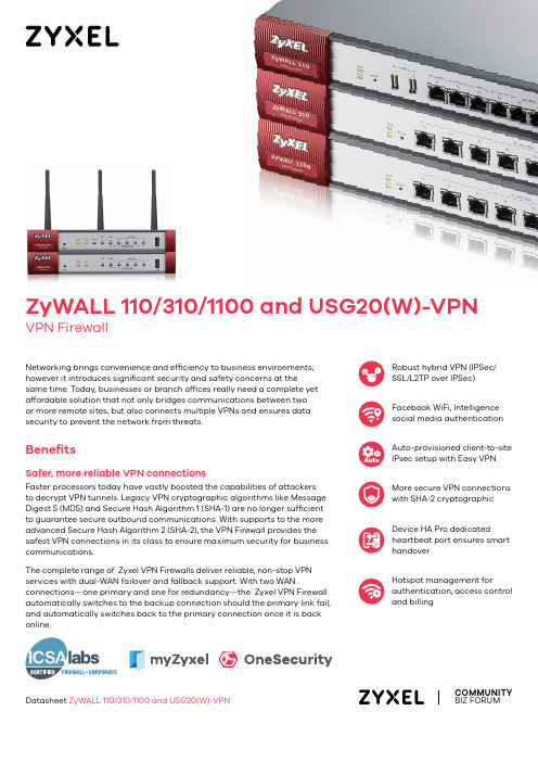 洒利 VPN 防火墙产品数据表说明书