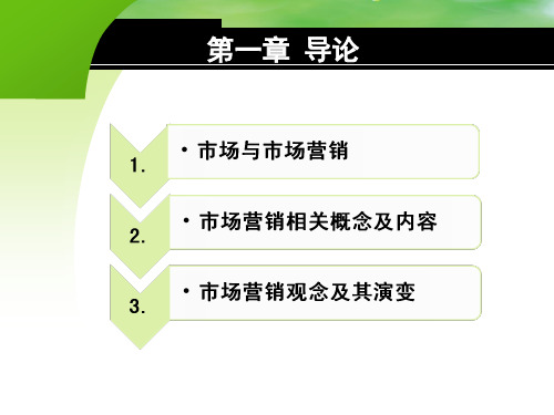 1-3-2 以消费者为中心的营销观念