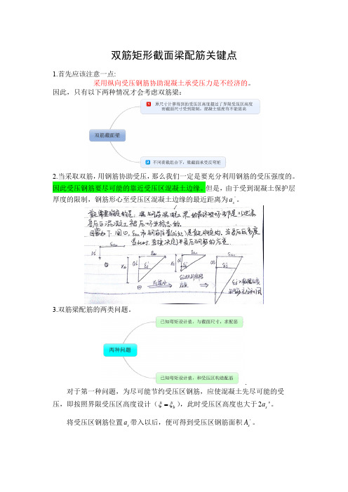 双筋矩形截面梁配筋