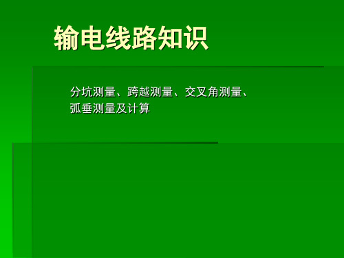 不等高塔腿及中心位移转角塔基础分坑测量(课堂PPT)