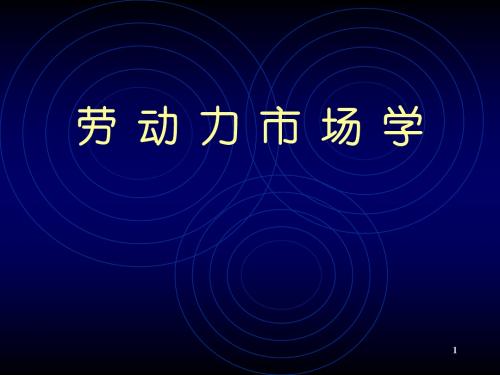 第六章  劳动力市场的歧视