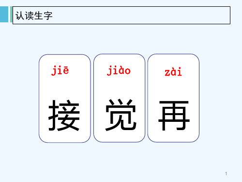 课文3.一个接一个生字.ppt