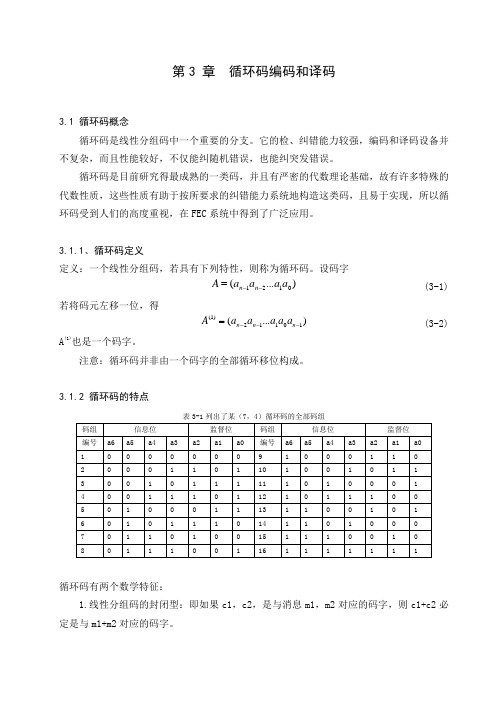 循环码(7,4)