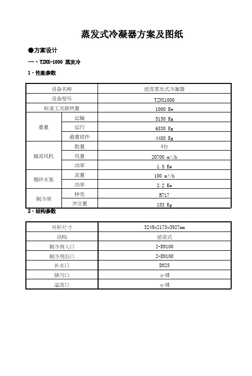 蒸发冷凝器参数