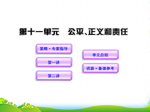 中考政治一轮复习 11公平、正义和责任精品课件 人教新课标