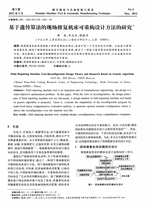 基于遗传算法的现场修复机床可重构设计方法的研究
