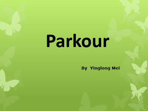 Parkour (跑酷)全面详细介绍