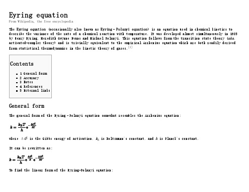 Eyring equation - Wikipedia